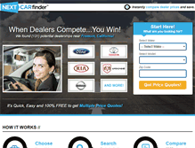 Tablet Screenshot of nextcarfinder.com